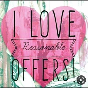 Reasonable offers 😊